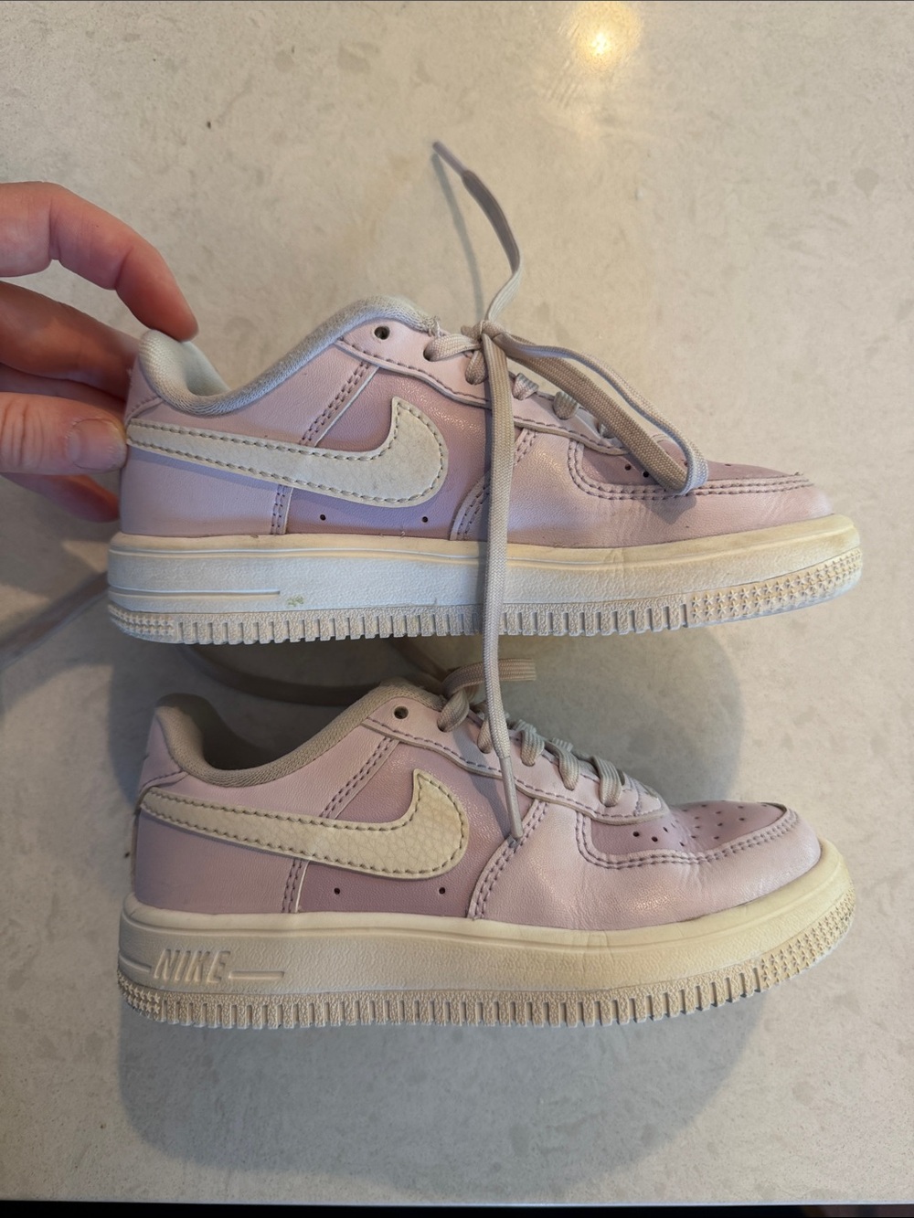 Nike Kids light purple Air Force 1s